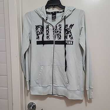 Pink Victoria's Secret Fleece Jacket Lt Blue Ladie