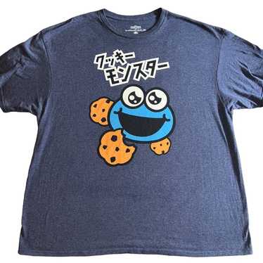 Rare Japanese Sesame Street Cookie Monster Shirt 2