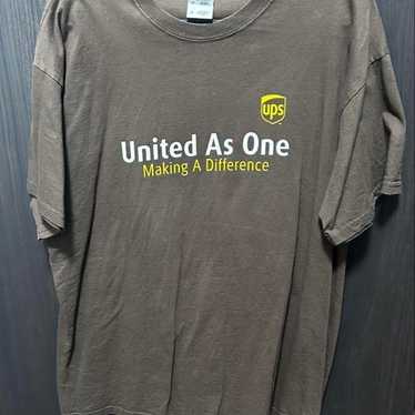 UPS United As One T-shirt XL 90s Fruit of the Loom