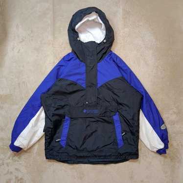 Columbia nylon anorak jacket y2k tech cool navy bl