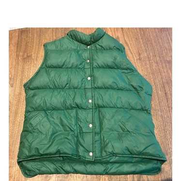 Woolrich Vintage Vest Goose down Green Puffer Larg