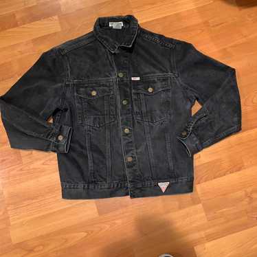 90s guess black denim jacket USA製 90s 