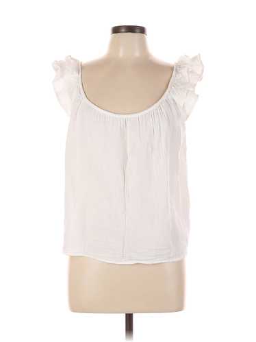 Gap Women White Sleeveless Blouse L