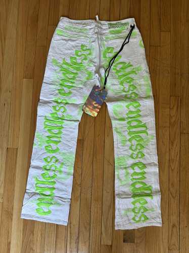 Endless × Vlone Endless Denim Jeans White/ Green O