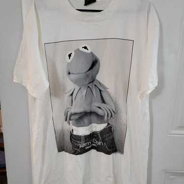 Vintage 90s KERMIT the frog think green parody tee ji… - Gem