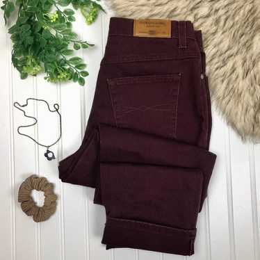 Vintage Faded Glory Maroon Mom Jeans