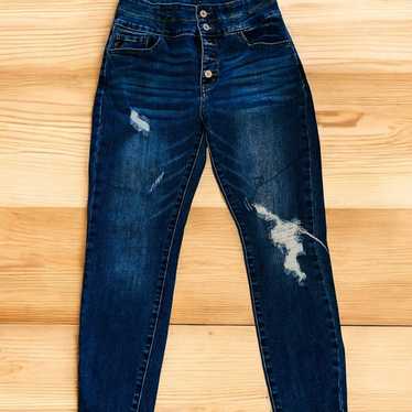 Kancan Maurices Jeans Womens 28 Distressed Skinny 