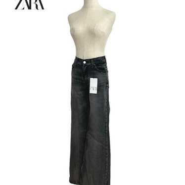 Unused ZARA black denim flare pants.