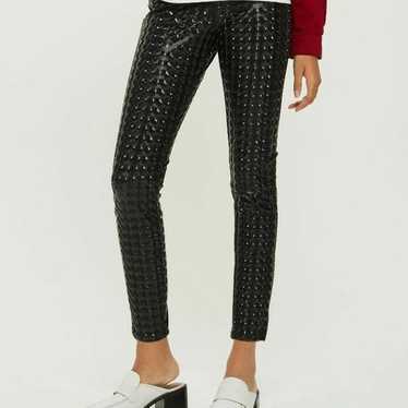 Topshop moto vinyl Jamie pants