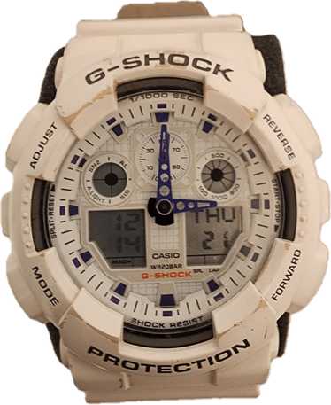 Casio × G Shock White g shock ga100