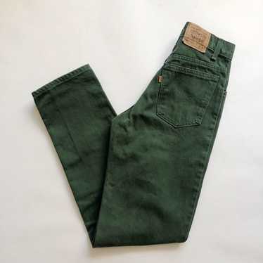 80’s Vintage Levi’s Green High Rise 550 Jeans