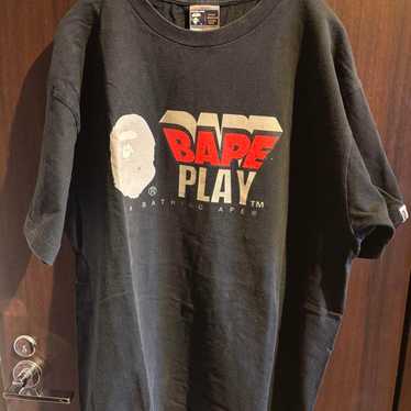 BAPE PLAY T-shirt Black Big Silhouette Vintage