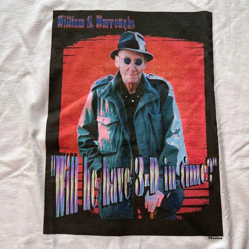 90s 00s William S. Burroughs T-shirt. - image 3