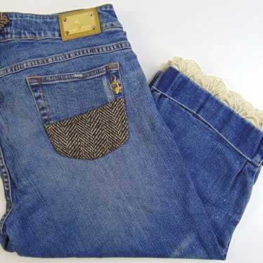 Vintage Baby Phat Capri Jeans Women's 15 Blue Stre