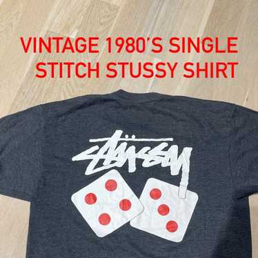 OLD STUSSY 80’s Shirt Rare Vintage Stussy Athletics 80 LA Jersey T Shirt Men's