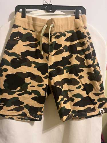 Bape Bape Yellow Camo Sweatshorts