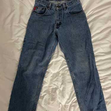 VINTAGE BUGLE BOY MEDIUM WASH  DENIM JEANS