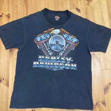 【Rare】Harley Davidson T-shirt made in the USA in t