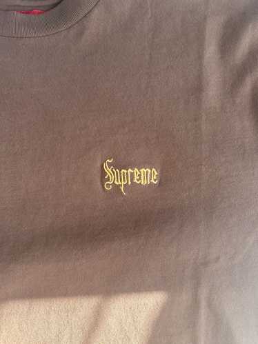 Supreme Supreme old English font tee