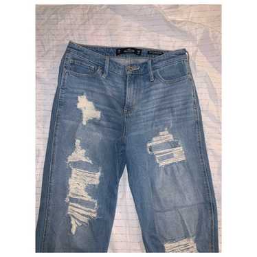 Hollister Ripped High Rise Cutoff Jeans