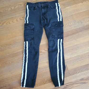 Vintage Y2K cargo moto jeans