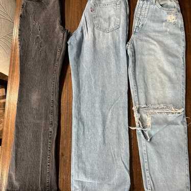 Jeans bundle Black and Light Blue size 26