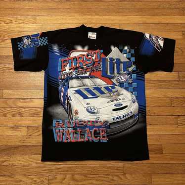 Vintage 90s NASCAR Rusty Wallace Miller Lite All O