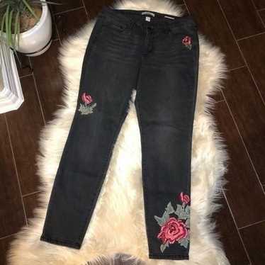 Vintage America boho skinny jeans rose e