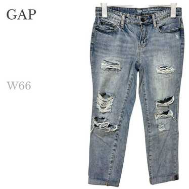 GAP 【 W66 】 Damaged Jeans Sexy Boyfriend Denim