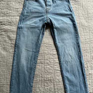 Levis Wedgie Straight Light Wash Jeans