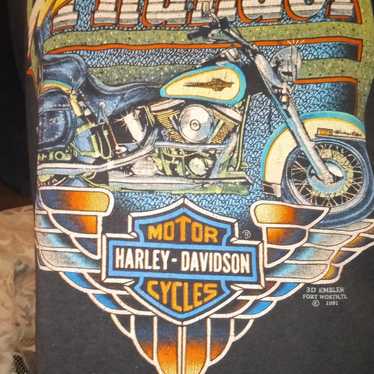 Vintage 3D Emblem Harley Davidson