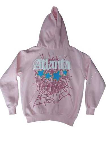 【美品】【正規品】【最終値下げ】【鑑定タグ付き】Sp5der ピンクフーディ S Sp5der hoodie s - Gem