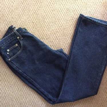 VINTAGE EXPRESS BLEUS FLARE LEG JEANS, sz 5/6, 100