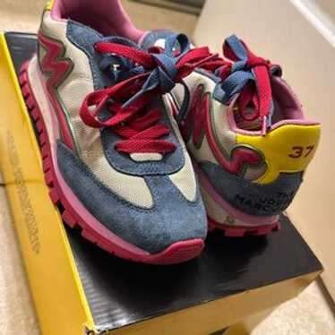 THE JOGGER MARC JACOBS スニーカー 36 黒/ピンク/黄 The Jogger Marc Jacobs Women's Multi-Colored Sneaker with