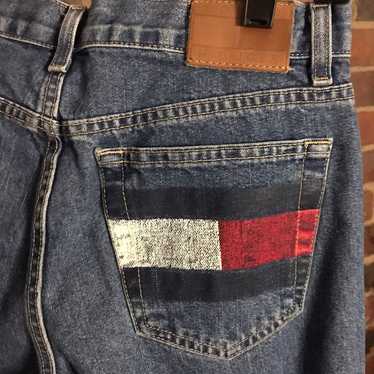 Vintage Tommy Hilfiger stitched flag boyfriend jea