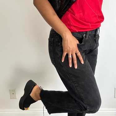 Black High Waisted Levis