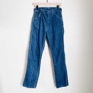 HUECLOSET Embroidered Carpenter Denim Pants 25KERO２59 AGOLDE Women's Magda Denim Carpenter Jeans, Darkness, Blue