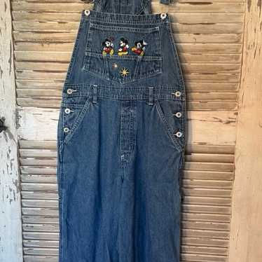 Vintage Y2K Mickey Mouse Overalls denim overalls w