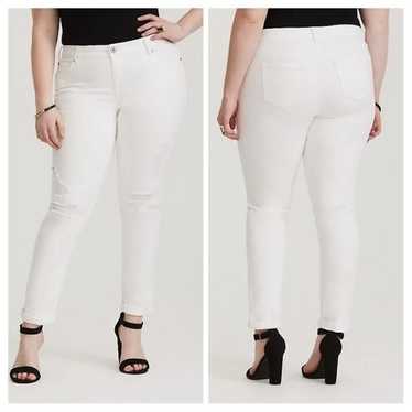 Torrid BOYFRIEND JEAN - VINTAGE STRETCH WHITE