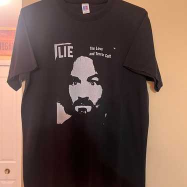 90s All Sport  Charles Manson T-shirt 蓄光 Vintage ALL SPORT Charles Manson Is It Hot In Here or am I