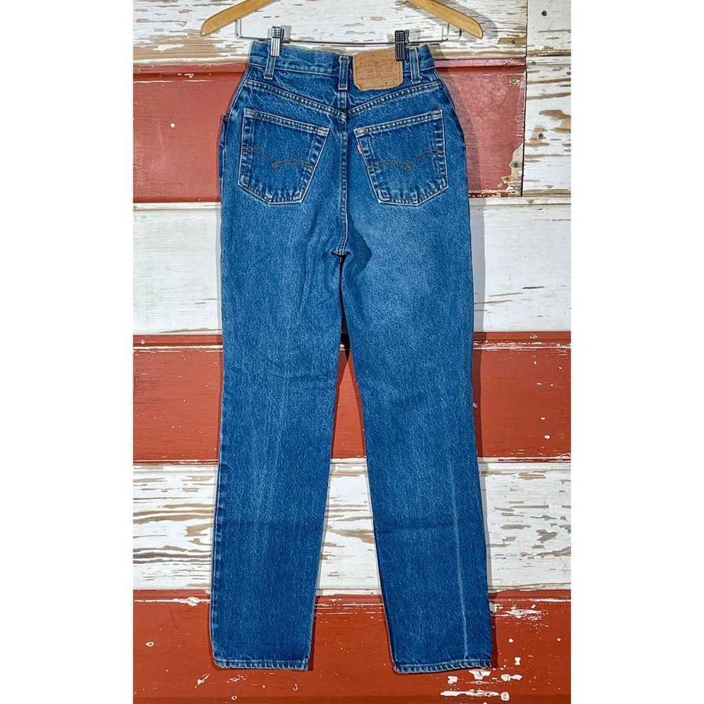 24w 80s USA Vintage Levi’s 505 Holy Women's jeans - image 2