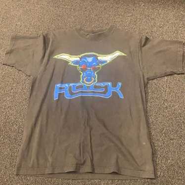 WWF the rock 1990s rap tee bootleg rare