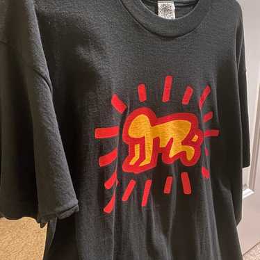 K. Haring スケートボードデザイン 長袖Tシャツ Pop Shop