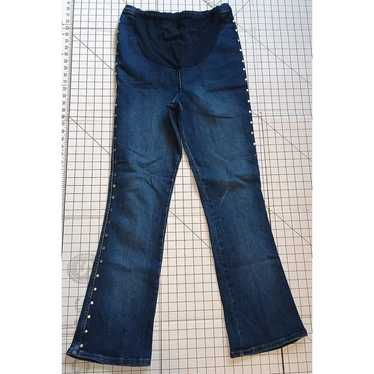 Motherhood Vintage Y2K Blue Stretch Denim Stud Det