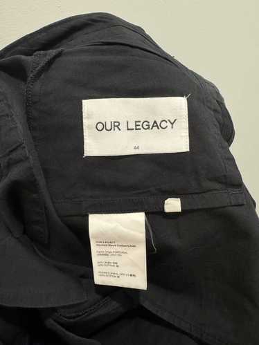 Our Legacy Our Legacy Chino 22 in Washed Black Lin