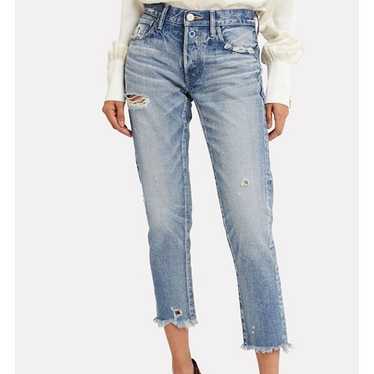 Moussy Vintage Kelly Tapered Mid Rise Denim Jeans 