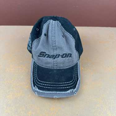 Snap-On Tools Hat Vintage Steel Series Black Grey 