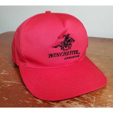 Vintage Winchester Rifles Trucker Hat Red Snapback