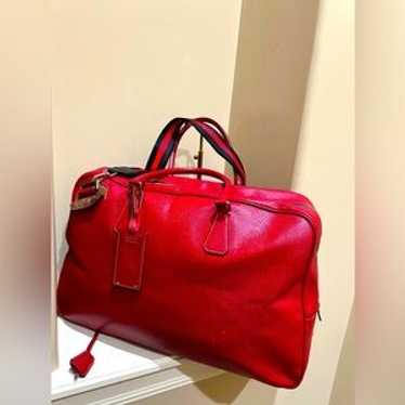 プラダ PRADA ボストン BL0283 CINGHIALE CUOIO Prada Cinghiale-Trimmed Canapa Bauletto Bag | eBay