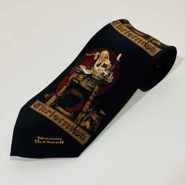 Vintage 1994 Norman Rockwell Tie EUC